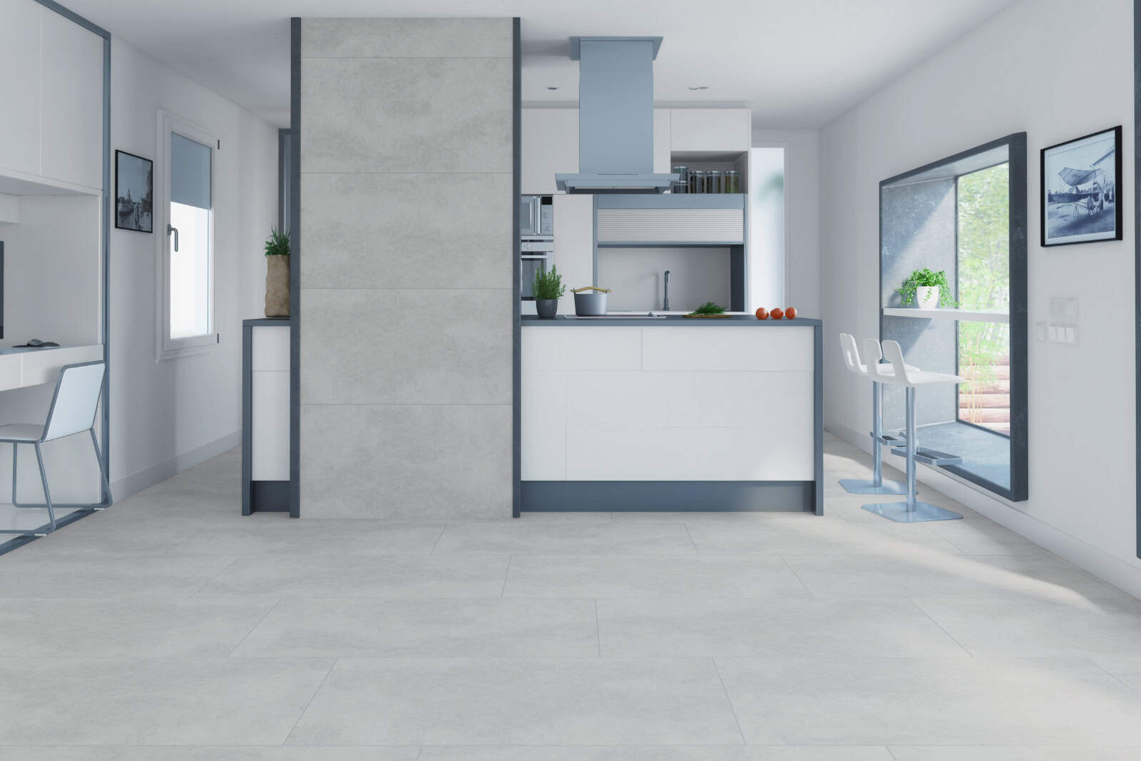 Gresie Porțelanată Rectificată Interior, Exterior 60x120 R TIROL - Gri - KAI Ceramics